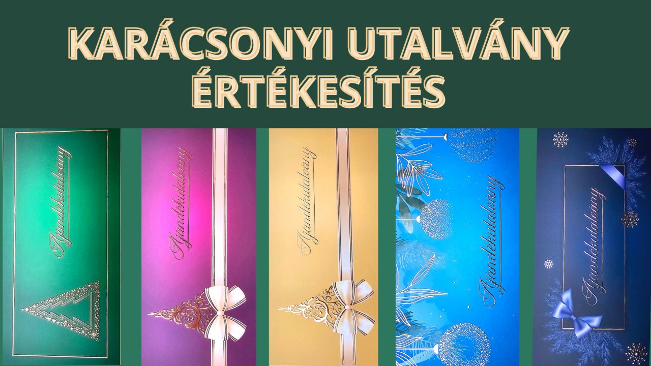 Karácsonyi utalvány értékesítés